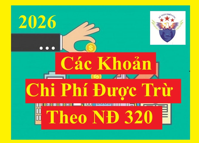 Các khoản chi phí được trừ khi tính thuế TNDN