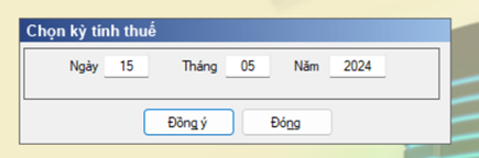 Chọn kỳ đăng ký MST TNCN