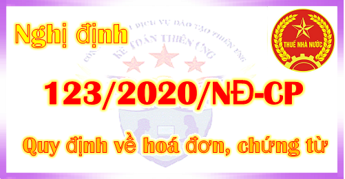 Nghị định 123/2020 Quy định về hóa đơn điện tử