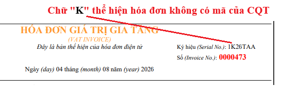 Nhận biết hóa đơn điện tử không có mã của cơ quan thuế