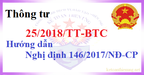 Thông tư 25/2018 hướng dẫn nghị định 146