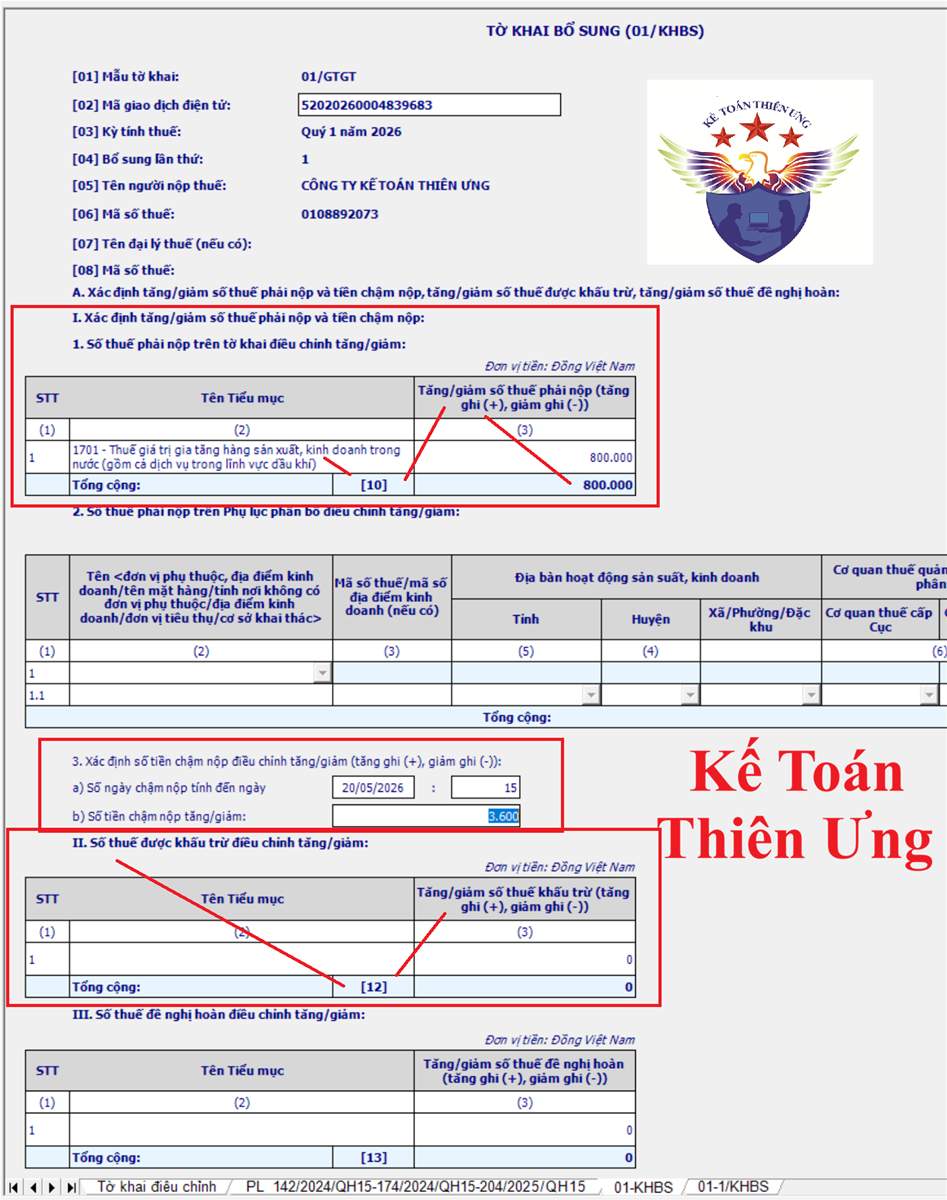Tờ khai bổ sung 01/KHBS
