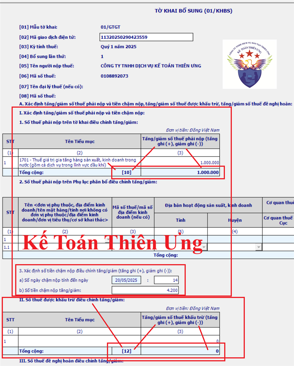 Tờ khai bổ sung 01/KHBS