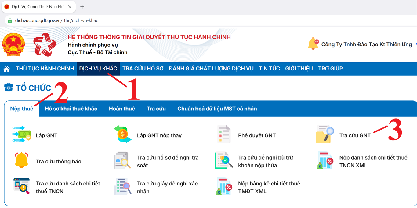 Tra cứu giấy nộp tiền đã lập trên trang dichvucong Tra cứu giấy nộp tiền đã lập trên trang dichvucong