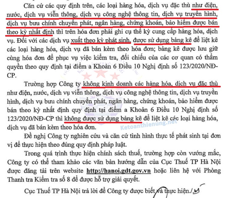 bảng kê xuất kèm hóa đơn điện tử