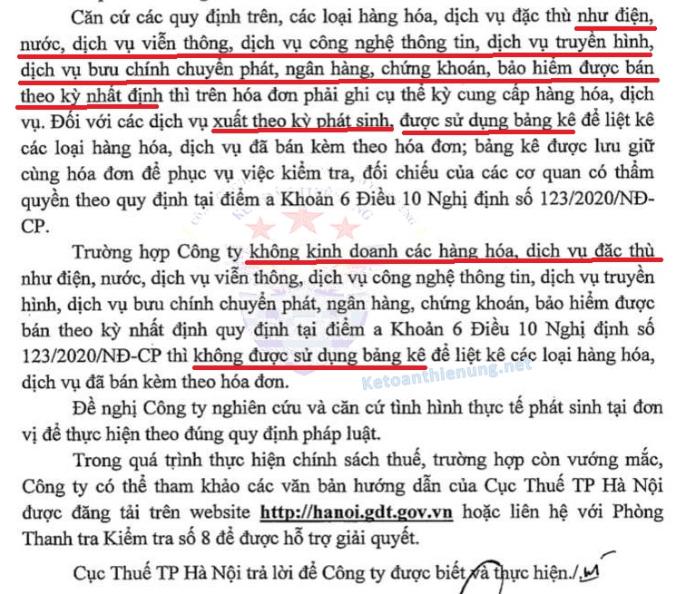 bảng kê xuất kèm hóa đơn điện tử