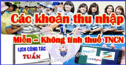 các khoản phụ cấp không tính thuế TNCN các khoản phụ cấp không tính thuế TNCN