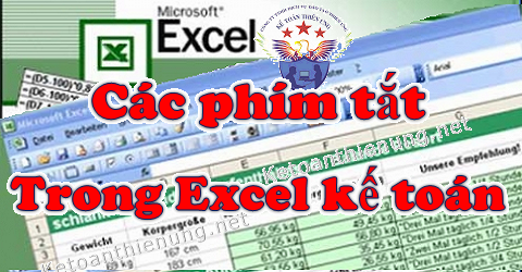 Các phím tắt trong excel kế toán