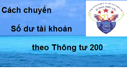 cách chuyển số dư tài khoản theo thông tư 200