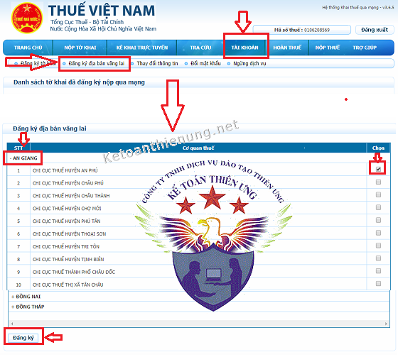 cách đăng ký nộp thuế vãng lai qua mạng cách đăng ký nộp thuế vãng lai qua mạng