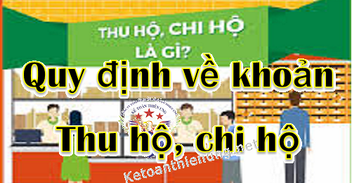 cách hạch toán thu hộ chi hộ