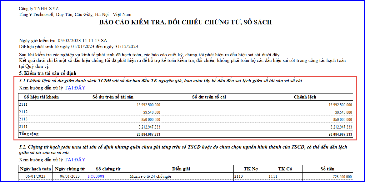 Cách kiểm tra đối chiếu chứng từ sổ sách kế toán trên Misa 5.1-1