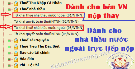 cách lập tờ khai thuế nhà thầu