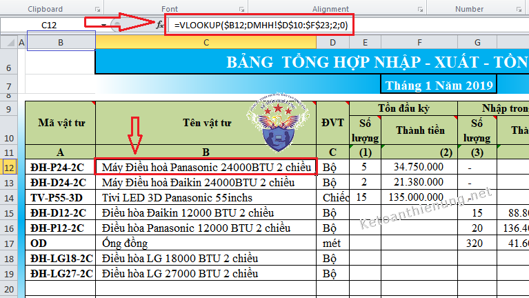 cách sử dụng hàm vlookup trong excel kế toán cách sử dụng hàm vlookup trong excel kế toán