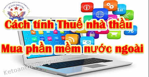 cách tính thuế nhà thầu nhập khẩu phần mềm nước ngoài