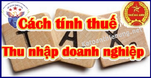 cách tính thuế thu nhập doanh nghiệp