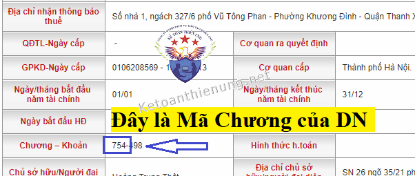 cách tra cứu mã chương