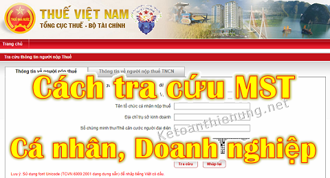 cách tra cứu mã số thuế cá nhân công ty online