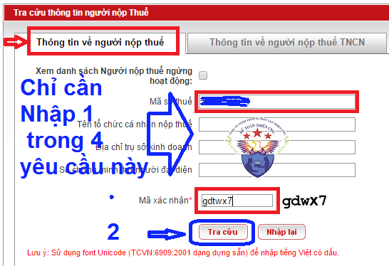 cách tra cứu mã số thuế công ty