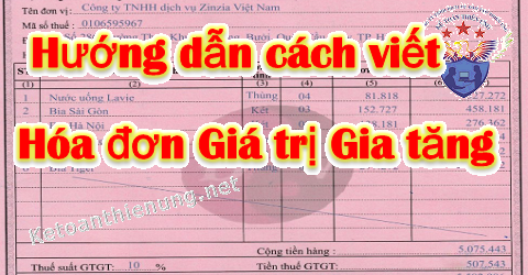 cách viết hóa đơn gtgt