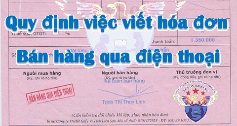 cách viết hóa đơn bán hàng qua điện thoại