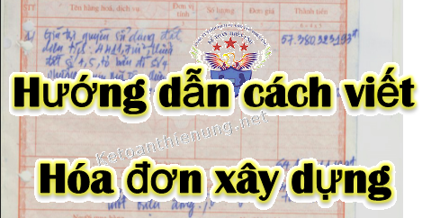 cách viết hóa đơn xây dựng