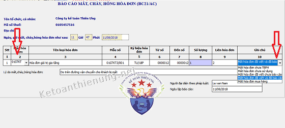 cách xử lý mất hóa đơn GTGT đầu ra vào