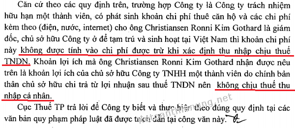 chi phí thuê nhà cho giám đốc CTY TNHH MTV chi phí thuê nhà cho giám đốc CTY TNHH MTV