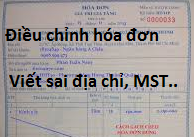 cách điều chỉnh hóa đơn sai địa chỉ, mst, tên công ty