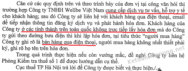 đóng dấu bán hàng qua điện thoại