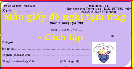 mẫu giấy đề nghị tạm ứng mẫu giấy đề nghị tạm ứng