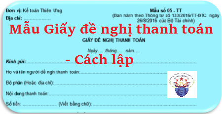 giấy đề nghị thanh toán