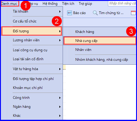 Hướng dẫn gộp nhà cung cấp 1