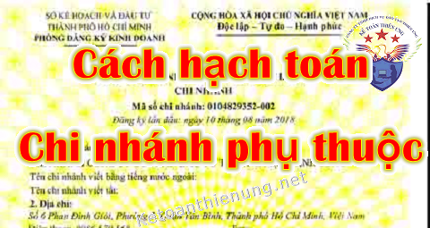 hạch toán chi nhánh phụ thuộc độc lập