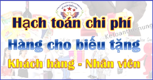 cách hạch toán hàng cho biếu tặng