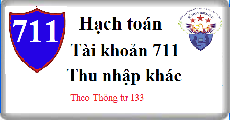 hạch toán thu nhập khác tài khoản 711