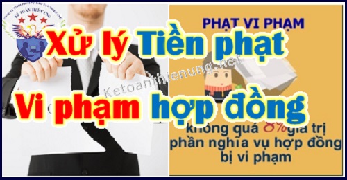 hạch toán thu tiền phạt vi phạm hợp đồng hạch toán thu tiền phạt vi phạm hợp đồng