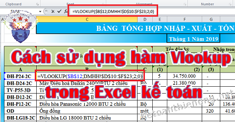 hàm vlookup trong excel