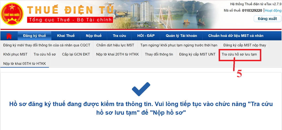 Hồ sơ đăng ký MST TNCN Hồ sơ đăng ký MST TNCN