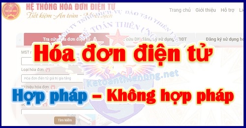 hóa đơn điện tử hợp lệ hợp pháp