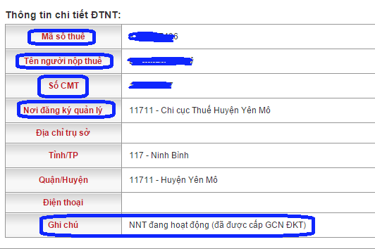 hướng dẫn cách tra cứu mã số thuế cá nhân