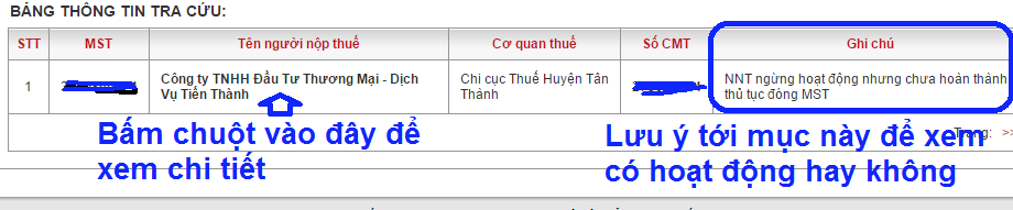 hướng dẫn tra cứu mã số thuế doanh nghiệp