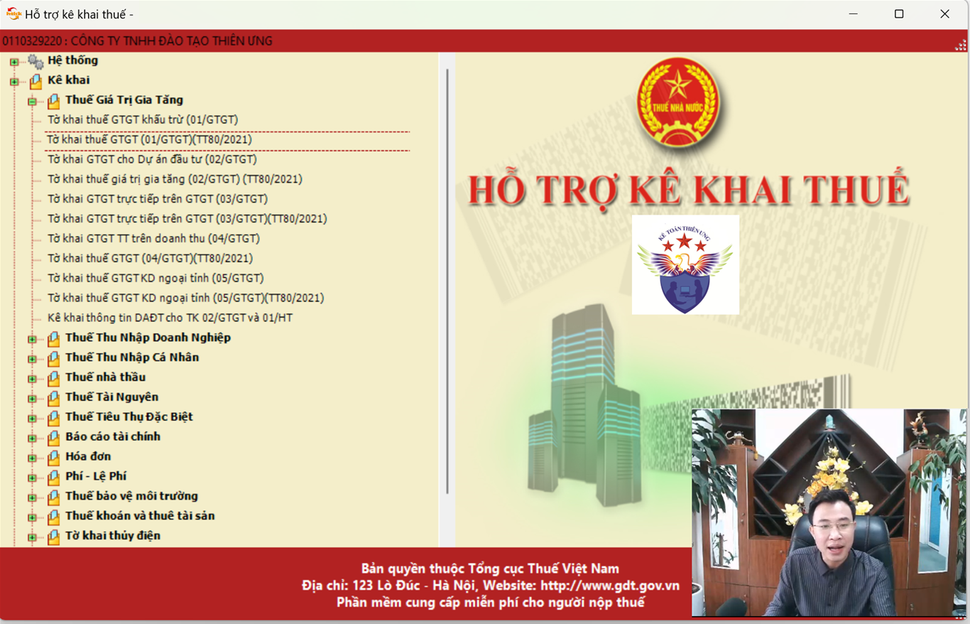 Khóa Học thực hành kế toán thuế online