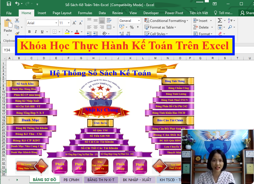 Khóa học thực hành kế toán trên Excel (Học Online)