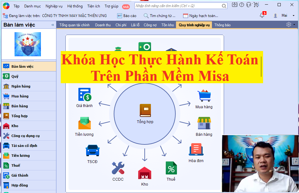 học phần mềm kế toán misa
