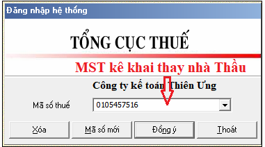 lập tờ khai thuế nhà thầu