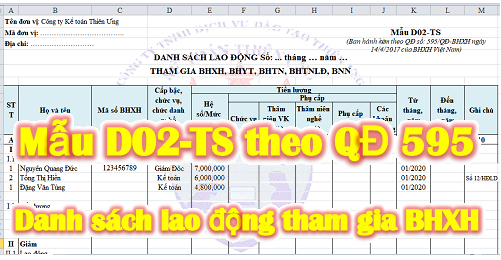 mẫu D02-TS danh sách tham gia BHXH 595 mẫu D02-TS danh sách tham gia BHXH 595