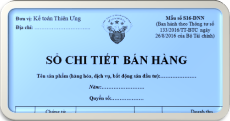 mẫu sổ chi tiết bán hàng theo thông tư 133 và 200