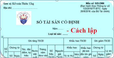 mẫu sổ tài sản cố định