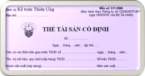 mẫu thẻ tài sản cố định cách lập